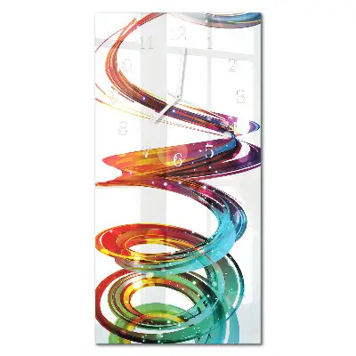 Wanduhr mit motiv vertikal Spiral