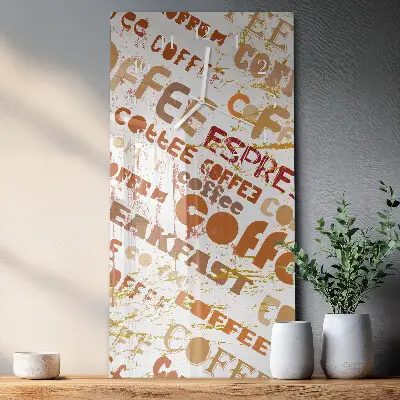 Vertikale Uhr Kaffee