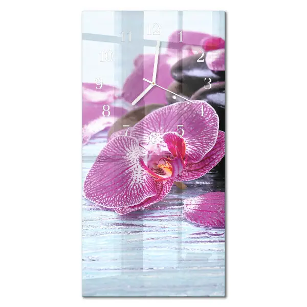 Wanduhr mit motiv vertikal Eine Idee für Orchideen