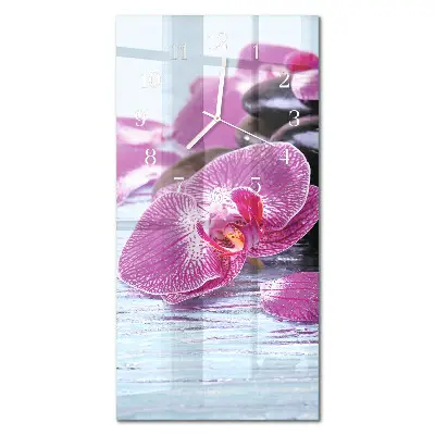 Wanduhr mit motiv vertikal Eine Idee für Orchideen
