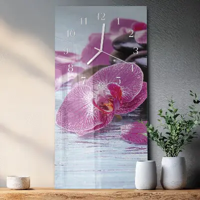 Wanduhr mit motiv vertikal Eine Idee für Orchideen