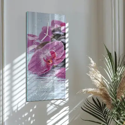 Wanduhr mit motiv vertikal Eine Idee für Orchideen