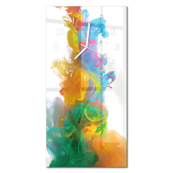 Vertikale glas wanduhr Muster