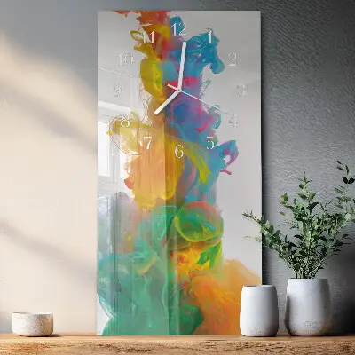 Vertikale glas wanduhr Muster