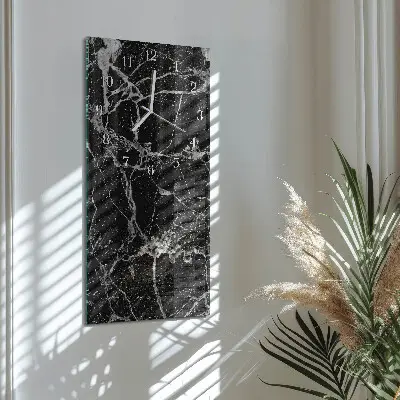 Vertikale glas wanduhr Muster