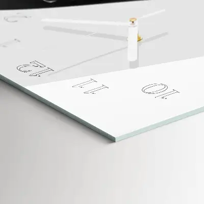 Wanduhr mit motiv vertikal Muster
