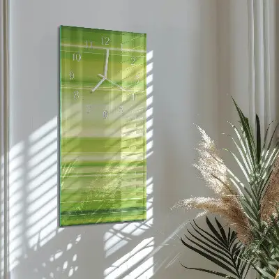 Vertikale glas wanduhr Muster
