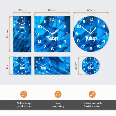 Moderne wanduhr vertikal Muster