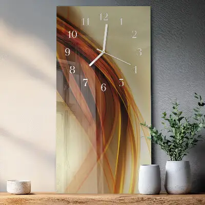Vertikale glas wanduhr Muster