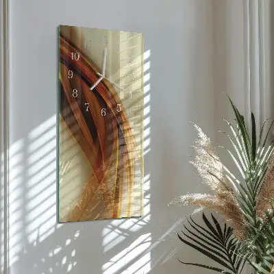Vertikale glas wanduhr Muster