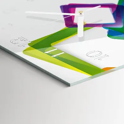 Wanduhr mit motiv vertikal Bunte Rechtecke