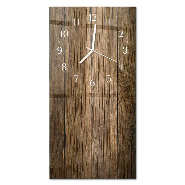 Moderne wanduhr vertikal Holz