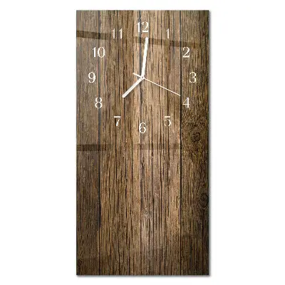 Moderne wanduhr vertikal Holz