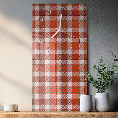 Vertikale glas wanduhr Netto