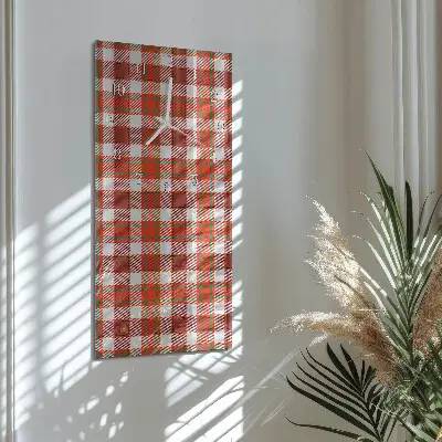 Vertikale glas wanduhr Netto