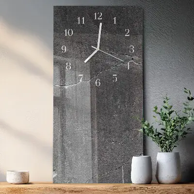 Wanduhr mit motiv vertikal Steinmauer