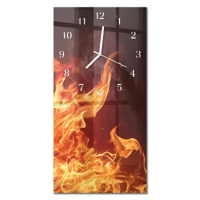 Vertikale Uhr Feuer