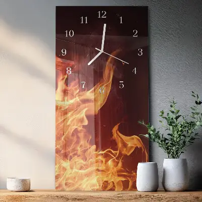 Vertikale Uhr Feuer