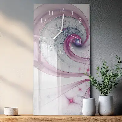 Wanduhr design ausgefallen vertikal Wirbel