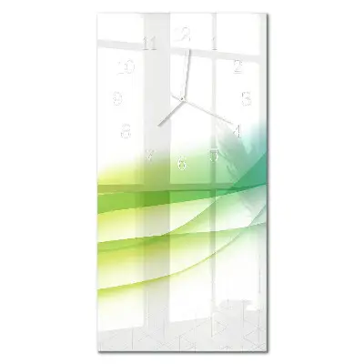 Vertikale glas wanduhr Muster