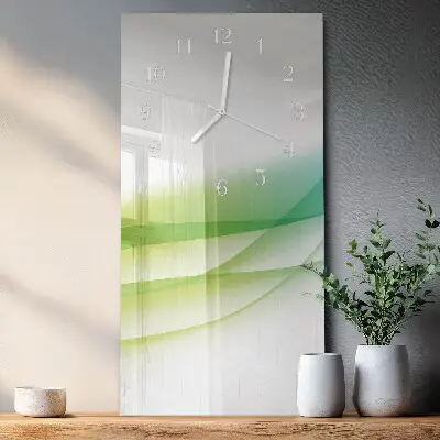 Vertikale glas wanduhr Muster