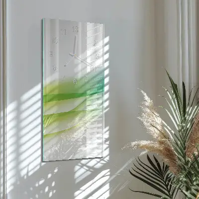 Vertikale glas wanduhr Muster