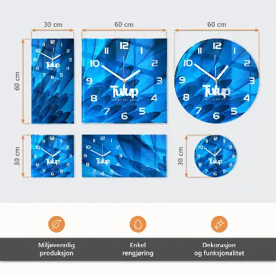Vertikale glas wanduhr Muster