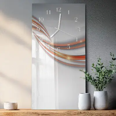 Wanduhr mit motiv vertikal Muster