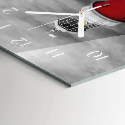Wanduhr design ausgefallen vertikal Leuchtturm