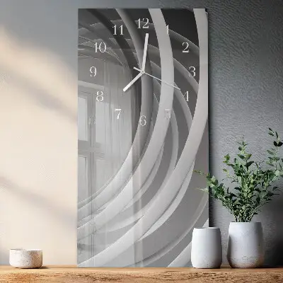 Moderne wanduhr vertikal Abstrakte Kreise
