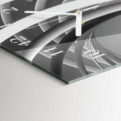 Moderne wanduhr vertikal Abstrakte Kreise