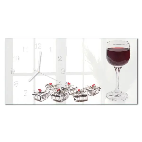 Horizontale Uhr Weinkelch