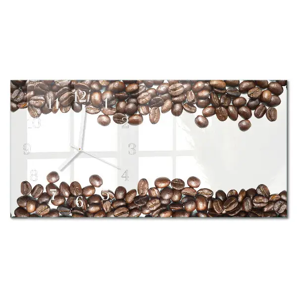 Glas wanduhr mit motiv horizontal Kaffee-Rohmaterial
