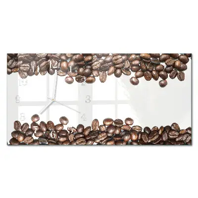 Glas wanduhr mit motiv horizontal Kaffee-Rohmaterial