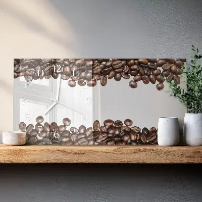 Glas wanduhr mit motiv horizontal Kaffee-Rohmaterial