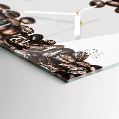 Glas wanduhr mit motiv horizontal Kaffee-Rohmaterial
