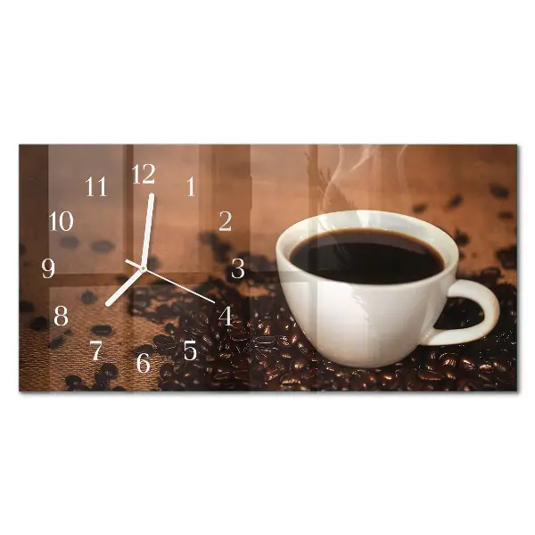 Horizontale Uhr Heißer Kaffeeaufguss