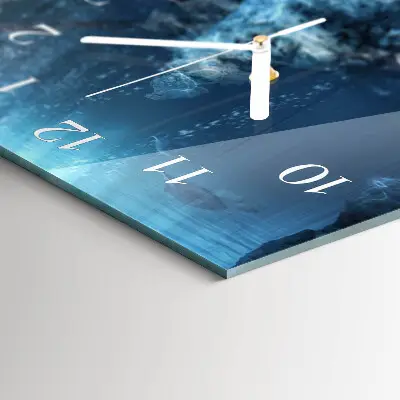 Glas wanduhr mit motiv horizontal Versunkene Wertgegenstände