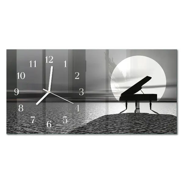 Wanduhr aus glas horizontal Schrankklavier