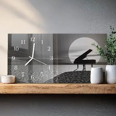 Wanduhr aus glas horizontal Schrankklavier