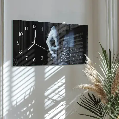 Glasuhr horizontal Musikalischer Gitarrist