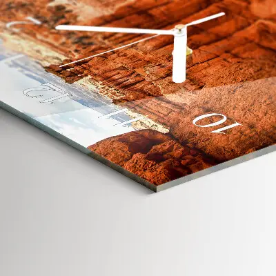 Horizontale glas wanduhr Bryce Canyon