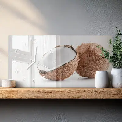 Horizontale Uhr Exotische Kokosnüsse
