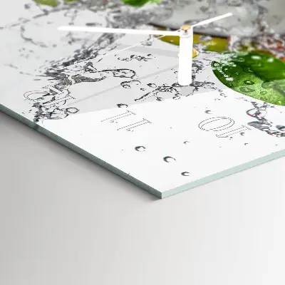 Glas wanduhr mit motiv horizontal Versunkene Früchte