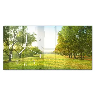 Horizontale Uhr Grüne Natur