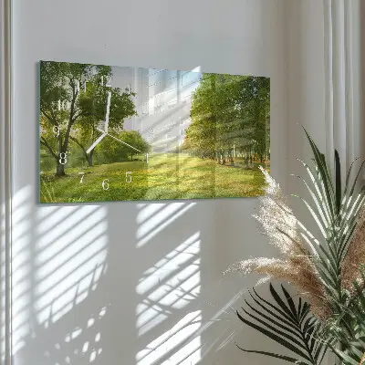 Horizontale Uhr Grüne Natur