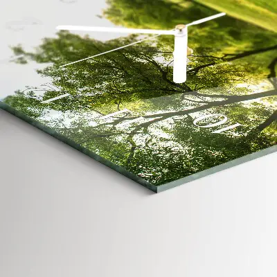 Horizontale Uhr Grüne Natur