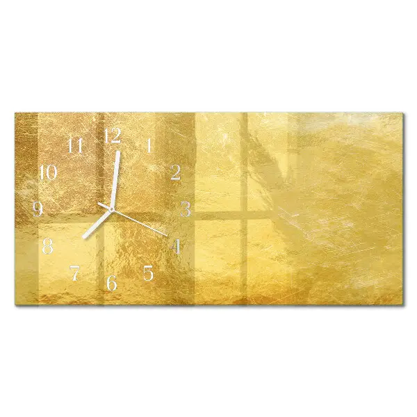 Wanduhr aus glas horizontal Metallische Oberfläche