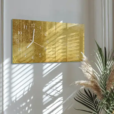 Wanduhr aus glas horizontal Metallische Oberfläche