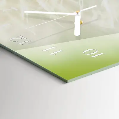 Glas wanduhr mit motiv horizontal Gemeiner Löwenzahn